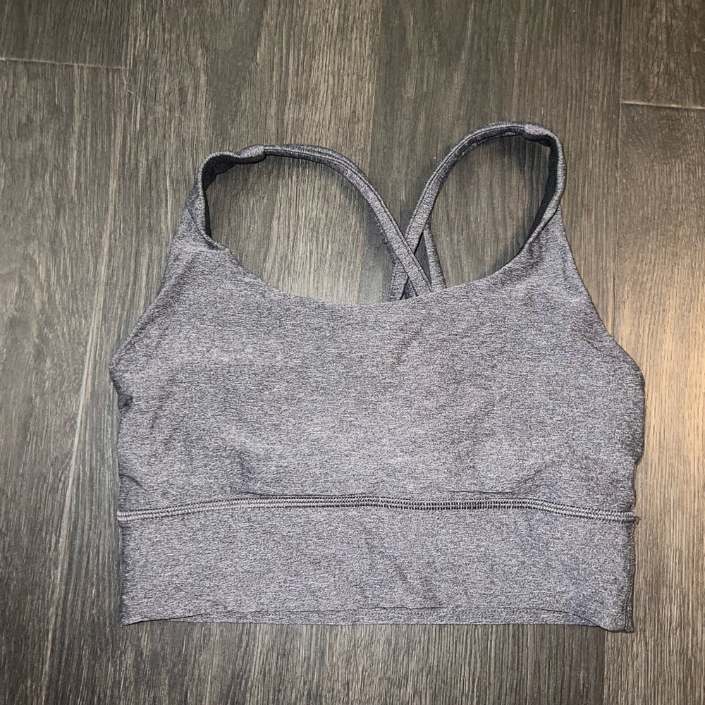 LULULEMON grey sports bra size 2